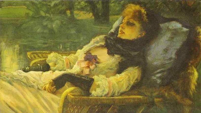 James Joseph Jacques Tissot The Dreamer oil painting image